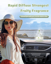 Ikeda Car Air Fresheners | Strong Scent Air Freshener | Car Fresheners with Odour Eliminator Technology | Long Lasting Fragrance Car Accessories | Air Freshener for Car, Home, Office (White Musk)