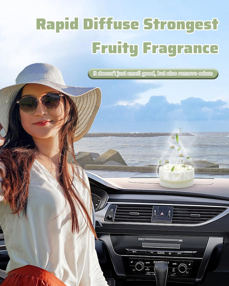 Ikeda Car Air Fresheners | Strong Scent Air Freshener | Car Fresheners with Odour Eliminator Technology | Long Lasting Fragrance Car Accessories | Air Freshener for Car, Home, Office (White Musk)