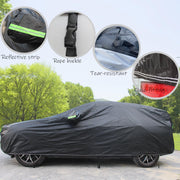 BEXITA Car Cover Waterproof Outdoor Car Covers for Automobiles All Weather Sun Ice Frost Snow Cover Winter Fit for Saloon; Size M: Max470cm