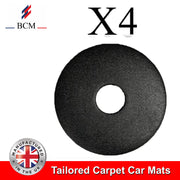 BCM - Tailored Car Floor Mats - Fabia 2015-2021 - Black Carpet - Anti Slip Mat - Non Slip Car Floor Mat, Fitted With Clips & Granulated Backing - 4 Pc Floor Set Only