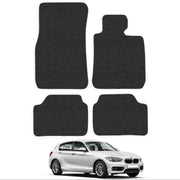 Car Mats for BMW 1 Series (2011-2019) [F20/F21] Tailored Fit Carpet Floor Mat Set Accessory Black Custom Fitted 4 Pieces - Anti-Slip Backing & Black Trim Edging