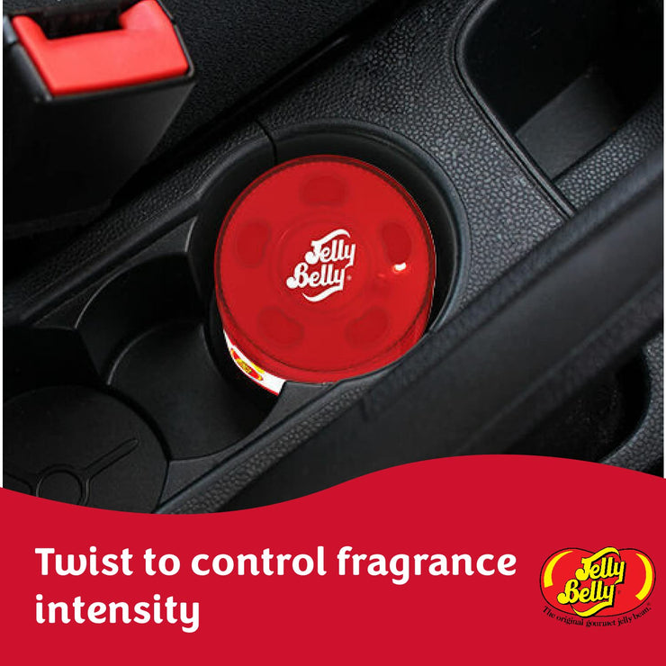 Jelly Belly Car Air Freshener - Very Cherry Gel Can Car Freshener. Car Scent Lasts Up To 30 Days, Air Freshener Car, Home or Office. Genuine Jelly Belly Car Air Fresheners for Women, Men and Kids