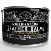 Dirtbusters Leather Balm, Clean, Condition, Protect & Restore Leather With A Natural Waterproof Cleaner Conditioner Treatment, Sandalwood Fragrance (150g)