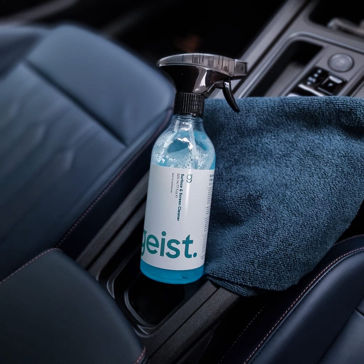 Geist. Surface & Screen Cleaner | To clean glass, metal, leather, vinyl & plastic | Cockpit, dashboard, infotainment system, phone, laptop & tablet screen, kitchen worktop | 500 ml / 16.75 fl.oz