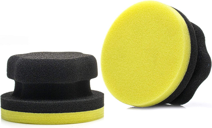 GLASS POLISH 15022 Soft Applicator Sponge Pad, Multi-purpose Soft Foam Pad | Ø 100 mm | Pack of 2