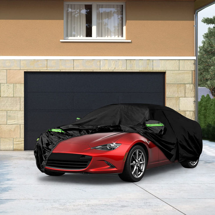 Waterproof Car Cover Replace for Mazda Miata MX-5 1998-2021, All Weather Car Covers with Zipper Door for Snow Rain Dust Hail Protection