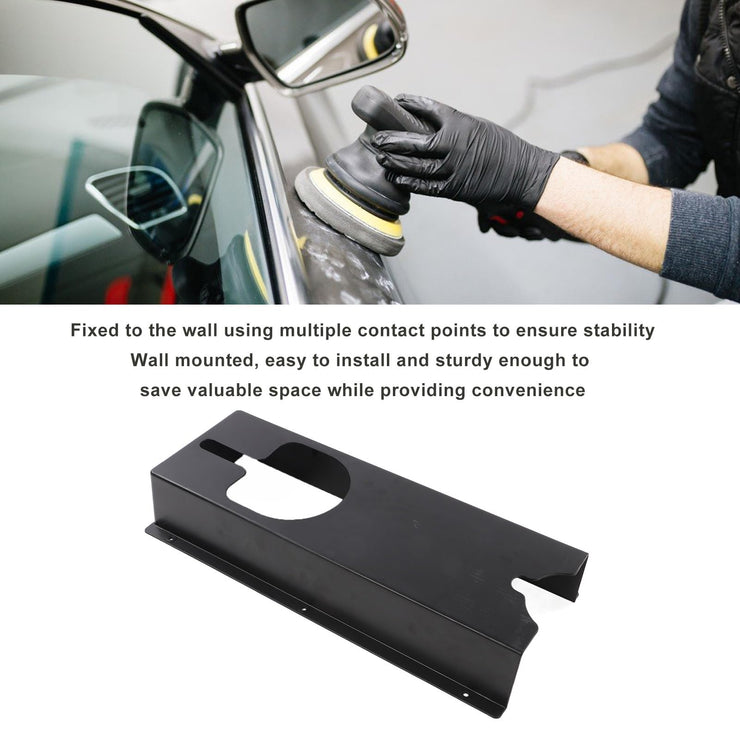 Polisher Rack Holder, Car Polisher Stand Rack Ergonomic Rugged Wall Mounted Polisher Holder for Angle Grinders, Cutting Machines, Polishers