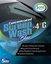 Jovs Screenwash 2x 5 Litre - Screen Wash for Cars, Windscreen - Concentrate & Effective to -4°C - Car Screen Washer Fluid & Windscreen Cleaner.