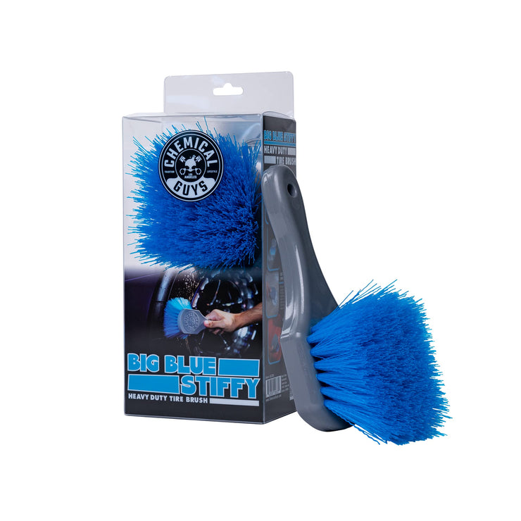 Chemical Guys ACCG05 Big Blue Stiffy Heavy Duty Tire & Upholstery Cleaning Brush, (Safe for Cars, Trucks, SUVs, RVs, Motorcycles, & More) Blue