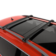 Thunder Carrier Roof Rack For FORD RANGER 2016 - Onward Black Aluminium Roof Rack Cross Bars Lockable - Fit Raised Side Rails Roof Rails, Cross Bar, Rail Carrier