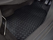 Car Mats For Mini F56 3 Door 2014+ Tailored Fit Black Rubber Floor Set 4 Pieces Anti-Slip, Heavy-Duty & Waterproof