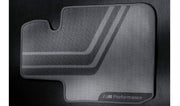 BMW Genuine M Performance Floor Mats Front Set Black 4 51472407306