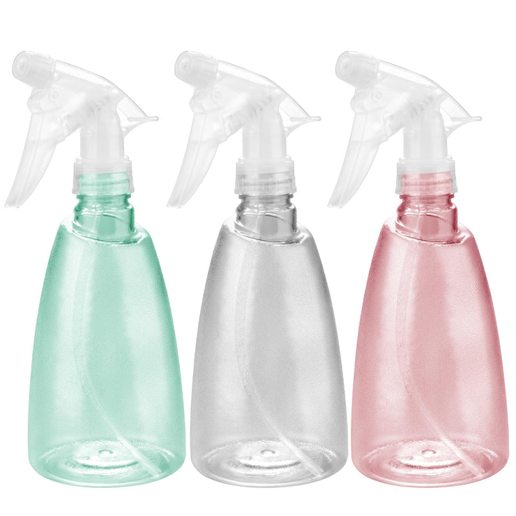 Oiiurly 3 Pcs Water Spray Bottle 500ml Plastic Empty Spray Bottles With Fine Mist and Inject Modes for Home Cleaning Hairdressing Gardening Plants Refillable Sprayer Bottle