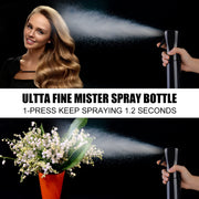 Seamuing 300ml Water Spray Bottle, Continuous Fine Mist Empty Misting Bottle Sprayer for Curly Hair Plants Cleaning Barber Face Hairdressing ironing