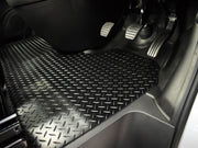 Rubber Floor Mats for the Peugeot Boxer (2006+) UK Models - Custom Van Accessory Tailored fit Heavy-Duty, Waterproof & Anti-Slip Work Mats with Clips