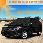 Car Cover for Nissan Qashqai 2006-2022, 6 Layers Waterproof Sun Rain UV Dust All Weather Protection Short Wheel Outdoor Full Cover with Side Door Zipper