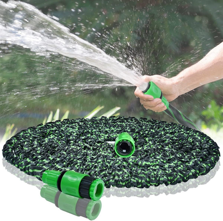 Expandable Garden Hose Pipe 25ft -Flexible Garden Water Hose with 3 Layer Latex Core No Kink Anti-Leakage Hosepipe,Expanding Hoses for Any Spray Gun Nozzle, Hosepipes for Garden Lawn Car Wash