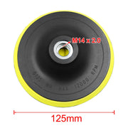 X AUTOHAUX 5 Inch M14x2.0 Pad Backing Plate Hook Loop Polisher for Car Auto