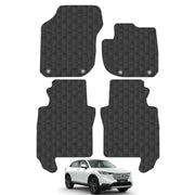 Car Mats for Honda HR-V eHEV(2020-) Car Floor Mats Premium Rubber Tailored Fit Set Accessory Black Custom Fitted 4 Pieces with Clips - Anti-Slip Backing, Heavy Duty & Waterproof