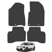 Car Mats for Kia Niro (2016-2022) Tailored Fit Rubber Floor Mat Set Accessory Black Custom Fitted 4 Pieces with Clips - Anti-Slip Backing, Heavy Duty & Waterproof