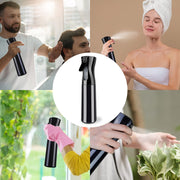 Seamuing 300ml Water Spray Bottle, Continuous Fine Mist Empty Misting Bottle Sprayer for Curly Hair Plants Cleaning Barber Face Hairdressing ironing