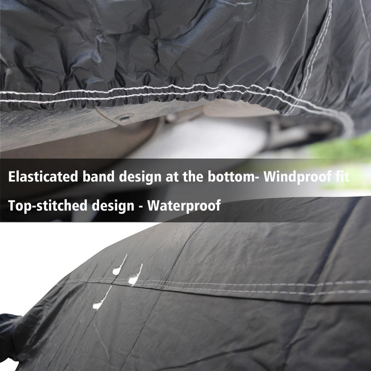 BEXITA Car Cover Waterproof Outdoor Car Covers for Automobiles All Weather Sun Ice Frost Snow Cover Winter Fit for Saloon; Size M: Max470cm