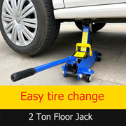 2 Tons Hydraulic Floor Jack Heavy Duty Steel Trolley Profile Lifting Jack Car Van Garage Emergency Car Tyre Repair Changing Tool