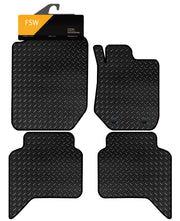 FSW - Tailored Car Mats - Ranger 2012-Onwards, Alternative Shape (Wildtrax) - HEAVY DUTY 3mm Rubber Anti Slip Mat - Waterproof, Non Slip Car Floor Mat, Clips & Anti Slip Backing - 4 Floor Mat Set