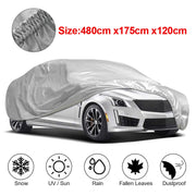 Shoze Car Cover 480x175x120CM Waterproof Breathable UV Universal Protection Outdoor Auto Cover Scratch Proof Durable Car Cover Indoor Car Covers for Winter Summer All Weather Protection (Large)