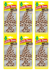 Cafe Scent 6 Pk Little Trees Car Room Air Freshener Coffee Scent