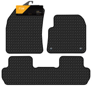 FSW - Tailored Car Mats - Fits PEUGEOT 3008 2016-Onwards - HEAVY DUTY 3mm Rubber Matting - Waterproof, Non Slip Car Floor Mat, Fitted with Clips & Anti Slip Backing - 3 XL Rubber Floor Mat Set