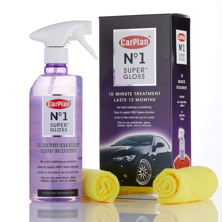 CarPlan No.1 Car Polish Wax, Super Gloss Sealant Kit, 600 ml