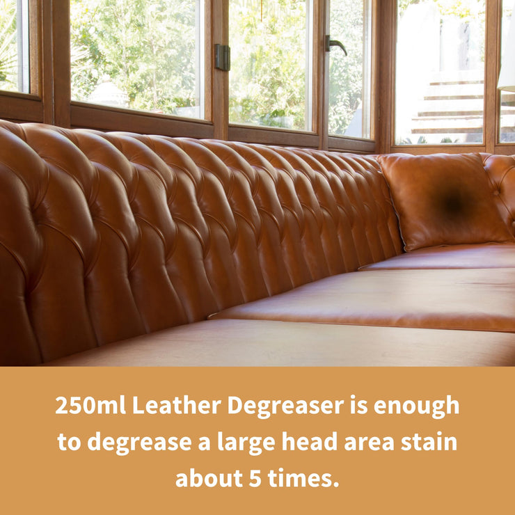 Leather Degreaser 250ml - A Thick Paste Used to Extract Grease & Oil - Including Food Spills - From Leather Furniture, Car Seats, Clothing etc.