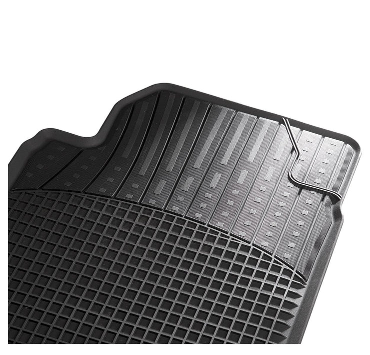 CarFashion All-Weather B2 Car Floor Mat Set in Black, 4-Piece without Accent Mat Holder, Year of Manufacture 11/1994-12/1999