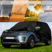 Waterproof Car Covers Replace for 2015-2024 Land Rover Discovery Sport, Outdoor All Weather Car Cover with Door Zipper & Windproof Bands for Sun Snow Rain Dust Protection (Discovery Sport)