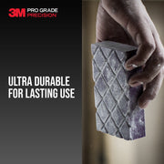 3M Pro Grade Precision Sanding Sponge, 120 Grit, Fine, 2502TRI-120-CH, 11.4 x 6.4 x 2.5 cm, 1 piece