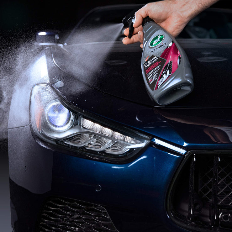 Turtle Wax Hybrid Solutions Ceramic 3-in-1 Detailer 500ml 53354 - Waterless Car Detailing Spray with Added Ceramic Wax for Car Protection which Intensifies Shine with a Sweet Fruity Fragrance