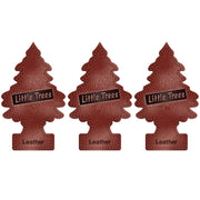 Little Trees Air Freshener Tree LTZ016 Leather Fragrance For Car Home Boat Caravan - Triple Pack