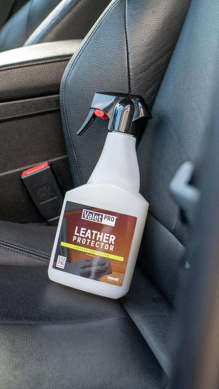 ValetPRO Leather Protector - Repels water and dirt, protecting the leather and making future cleaning jobs easier - 500ml