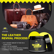 Leather Ranch Leather Conditioner - Leather Restoration Cream & Leather Colour Restorer - A Natural Leather Restorer for Sofas, Car Seats & More - Alternative to Leather Cleaner and Conditioner, 250ml