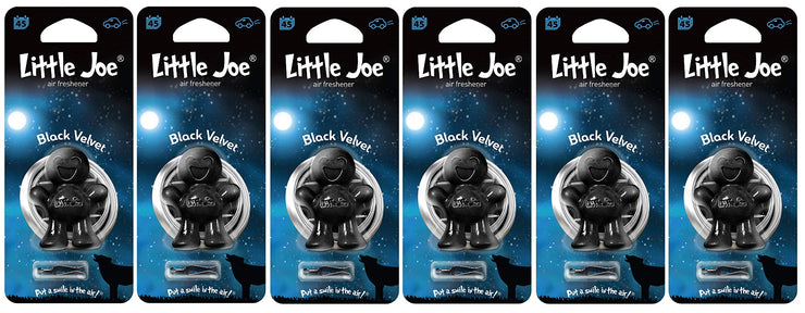 Little Joe LJ-14 Air Freshener,Black Velvet, 6 Pack