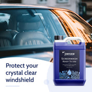 Jennychem Ready Mixed Screenwash Windscreen Fluid 4x5L. All Seasons with -6°C Antifreeze Windscreen Wash Protection. Screenwash Ready To Use Car Windscreen Wash with Streak Free Finish