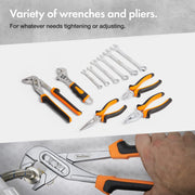 VonHaus Socket & Tool Set, 256 Piece Tool Set with Socket Set, in Heavy Duty Storage Case, Everything You Need for DIY, Workshop & Garage, Spanners, Pliers, Screwdrivers & Grips, 2 Year Warranty