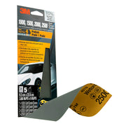 3M Auto Wet Or Dry Sandpaper 3 2/3 in x 9 in, 1000, 1500, 2000, 2500 Assorted Grit Pack, 5 Sheets