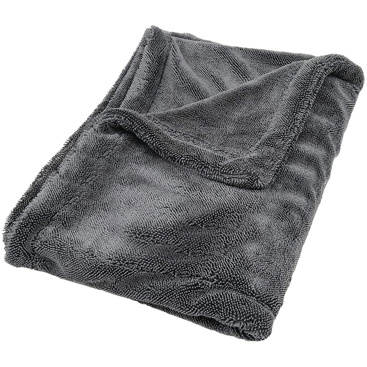 Detailers United - Hydro Hoover XL - Professional Grade Plush Microfibre Car Drying Towel 1400 GSM (50 x 80 cm ) Grey