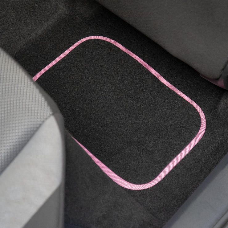 Sakura SS5468 Car Carpet Mats, Pink, Pastel, Set of 4