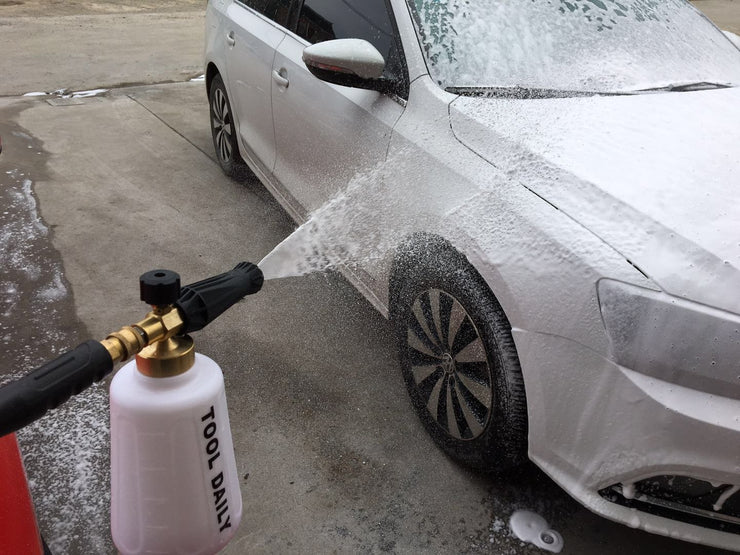 Tool Daily Foam Cannon, Adjustable Snow Foam Lance for Pressure Washer, Foam Blaster for Car Washing, Additional Orifice Nozzle 1.1mm, 1/4"