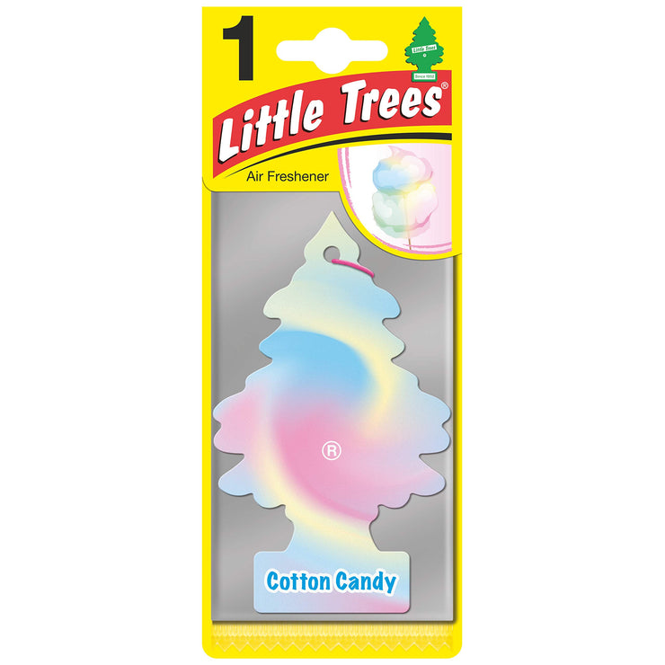 Little Trees Air Freshener Tree MTR0046 Cotton Candy Fragrance For Car Home Boat Caravan - Single Pack