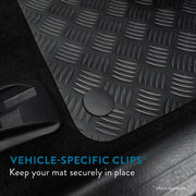 Car Mats for Land Rover Discovery Sport (2015-2020) Tailored Fit Rubber Floor Mat Set Accessory Black Custom Fitted 4 Pieces with Clips - Anti-Slip Backing, Heavy Duty & Waterproof