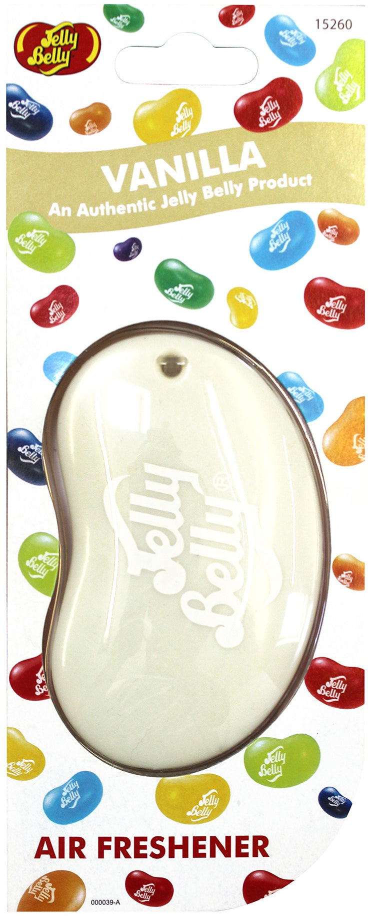 Jelly Belly 15260NB 3D Jelly Bean Air Freshener, Vanilla